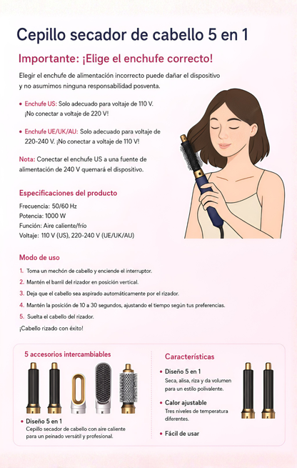 Cepillo 5 en 1